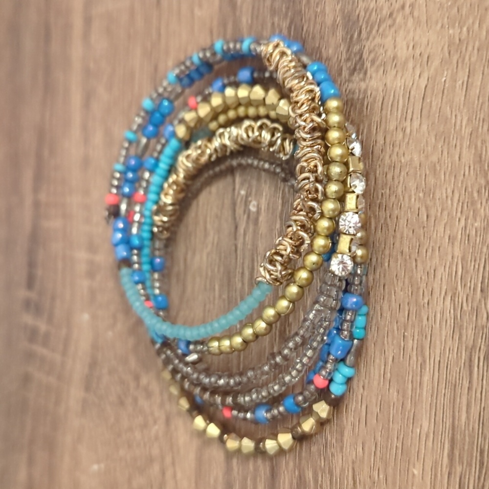 Beaded Coil Boho Bracelet